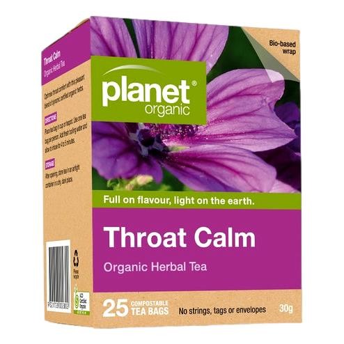 Planet Organic - Throat Calm Tea bags 25