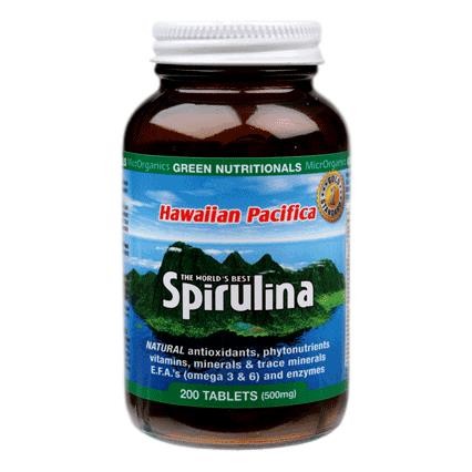 Green Nutritionals - Hawaiian Spirulina 200 tabs