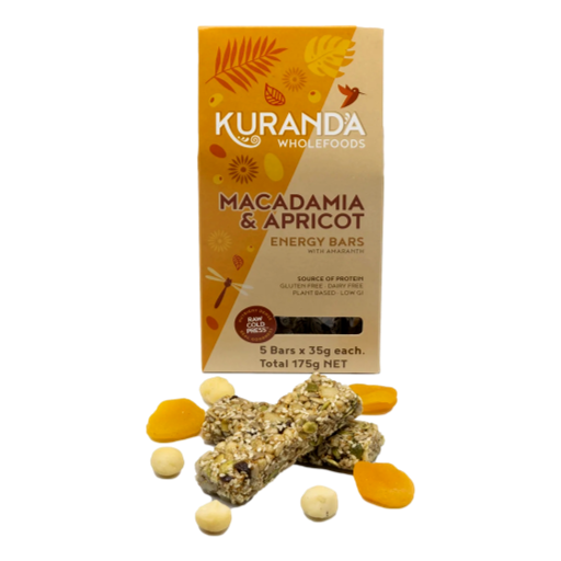 Kuranda - Macadamia & Apricot Energy Bars 5 x 35gm