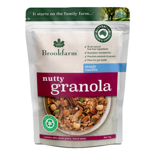 Brookfarm - Nutty Granola Maple Vanilla 450gm