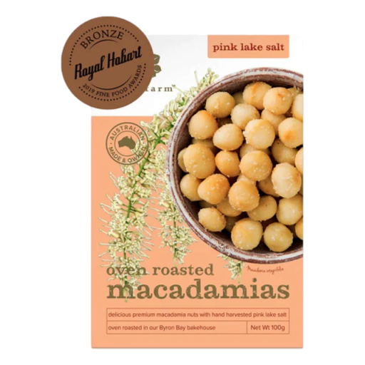 Brookfarm – Oven Roasted Macadamias + Pink Lake Salt 100gm