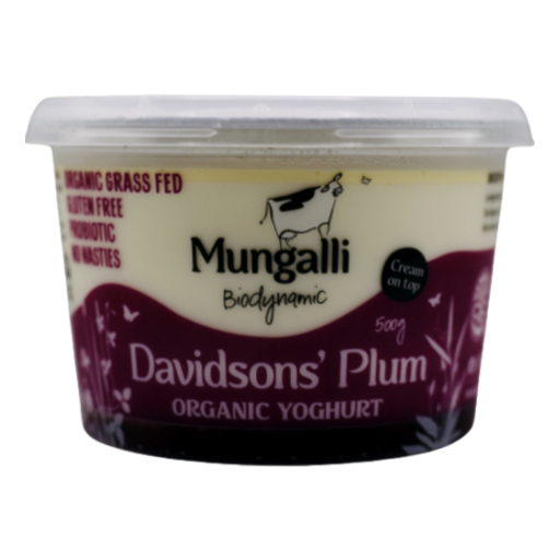 Mungalli Creek Dairy - Organic BD Yoghurt Davidson Plum 500gm (not postable)