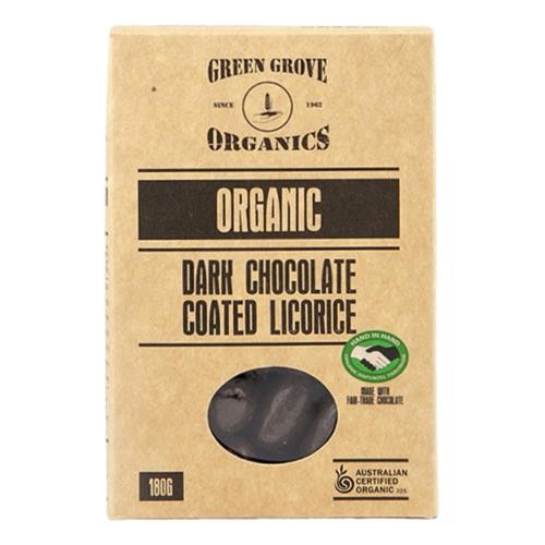 Green Grove - Dark Chocolate Licorice 180gm