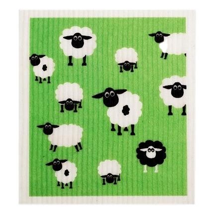 RetroKitchen - 100% Biodegradable Dishcloth Sheep ea