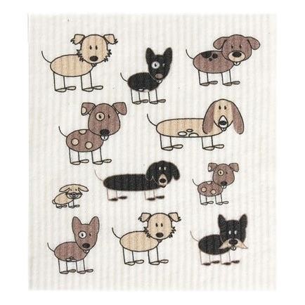 RetroKitchen - 100% Biodegradable Dishcloth Dogs ea