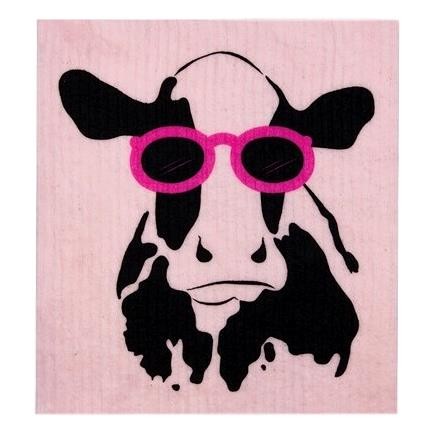 RetroKitchen - 100% Biodegradable Dishcloth Cow ea