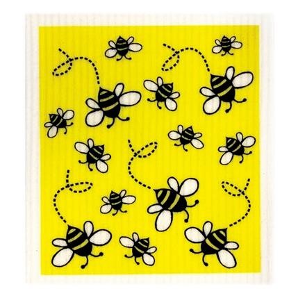 RetroKitchen - 100% Biodegradable Dishcloth Bees ea