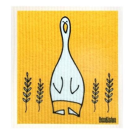 RetroKitchen - 100% Biodegradable Dishcloth Duck ea