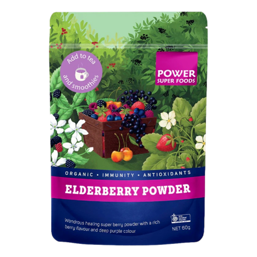Power Super Foods - Organic Elderberry Powder 60gm