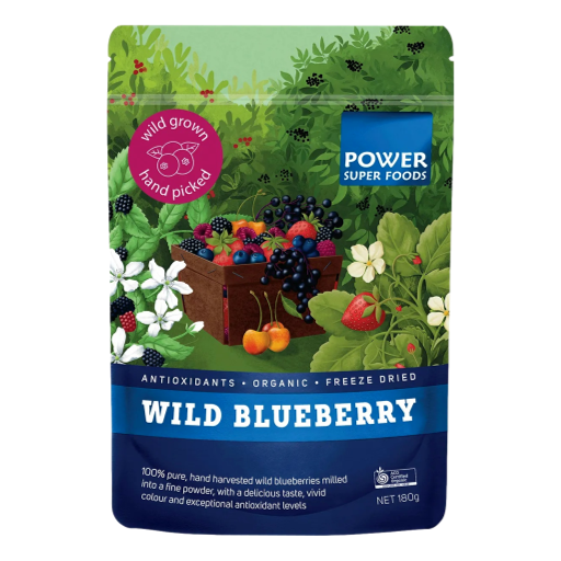 Power Super Foods - Wild Blueberry Powder 180gm