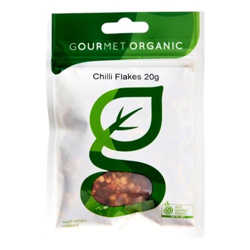 Gourmet Organic - Chilli Flakes 20gm