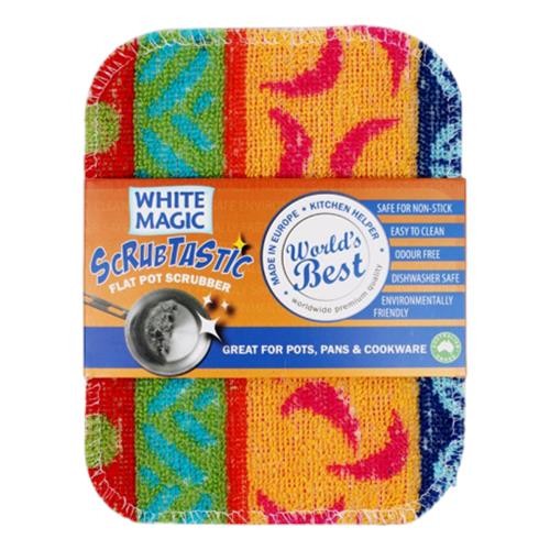 White Magic - Scrubtastic Flat Pot Scrubber ea