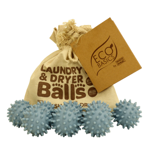 White Magic – Eco Basics Laundry & Dryer Balls 8pk