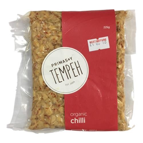 Primasoy - Tempeh Organic Chilli 225gm (not postable)