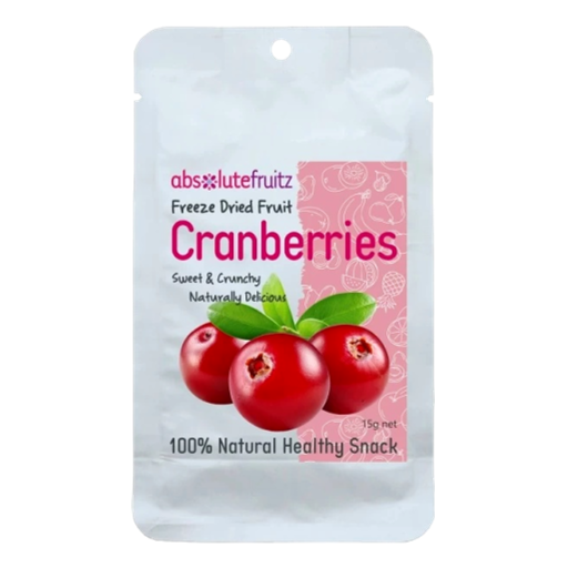 Absolutefruitz - Freeze-Dried Cranberries 15gm