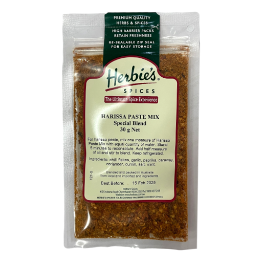 Herbies Spices – Harissa Paste Mix 30g