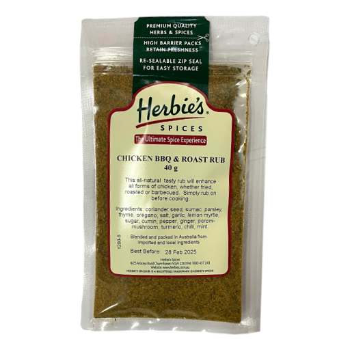 Herbies Spices – Chicken BBQ & Roast Rub 40gm