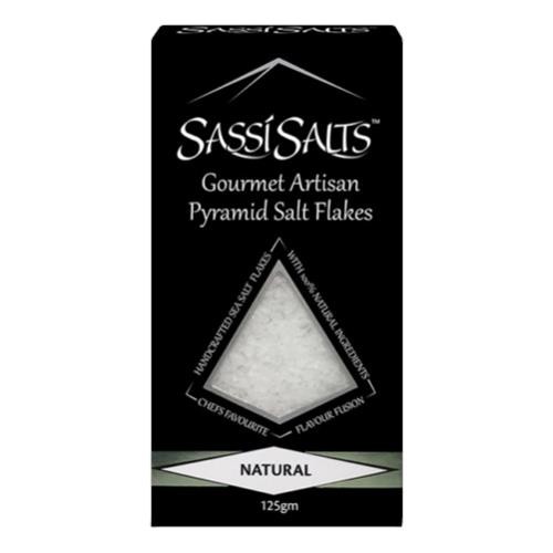 Sassi Salts - Artisan Pyramid Salt Flakes Natural 125 gm