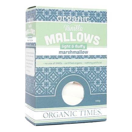 Organic Times - Vanilla Marshmallows 100gm