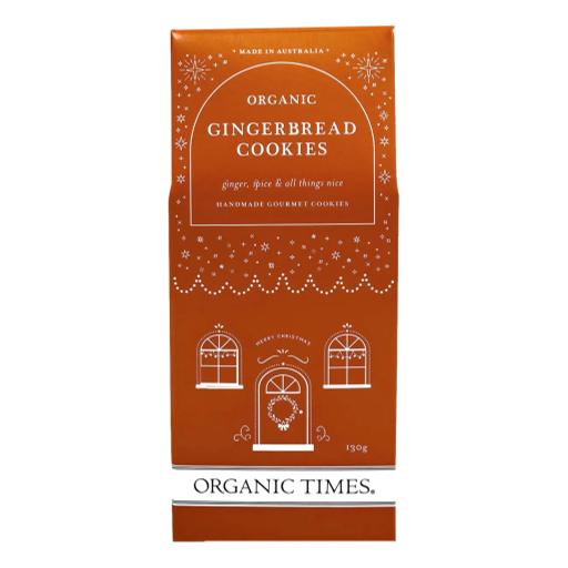 Organic Times - Organic Gingerbread Cookies 130gm