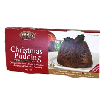 Vitality – Traditional Gluten Free Christmas Pudding 2 x 140gm (not postable)