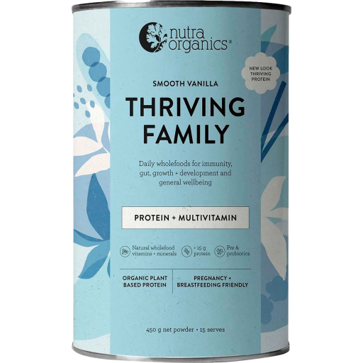 Nutra Organics - Thriving Famiily Smooth Vanilla 450g