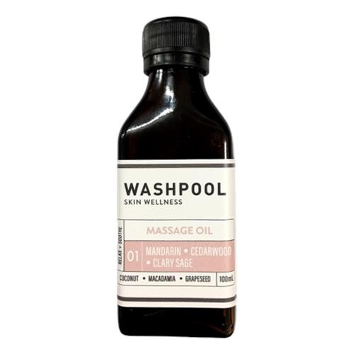 Washpool Soaperie - Massage Oil Mandarin, Cedarwood, Clary Sage 100ml