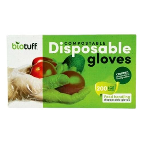 Biotuff - Compostable Disposable Gloves Large 200