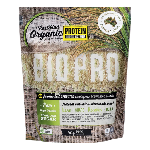 Protein Supplies – BioPro Sprouted Brown Rice Protein Pure 500gm