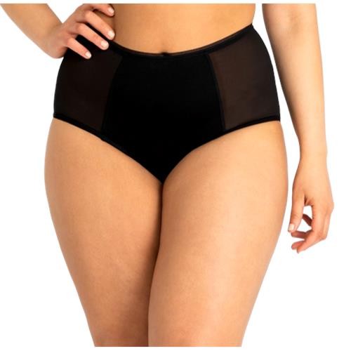 Modibodi - Sensual Full Brief Light-Moderate Absorbency Black [Size:10/S]