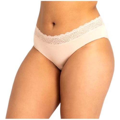 Modibodi - Sensual Hi-Waist Bikini Light-Moderate Absorbency Beige [Size:08/XS]
