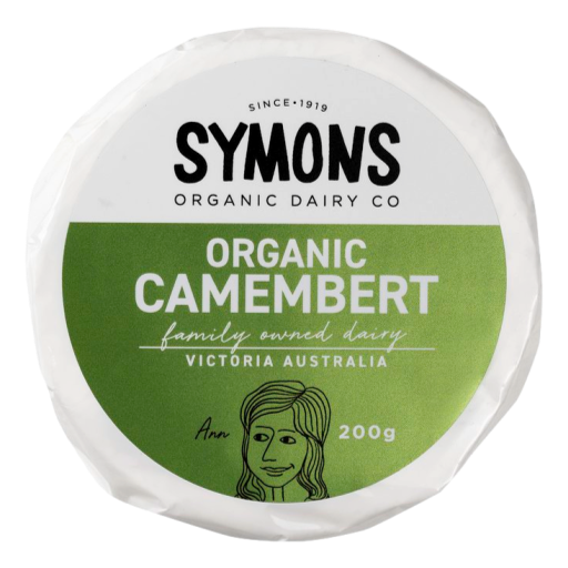 Symons - Organic Camembert Cheese 200g (not postable)