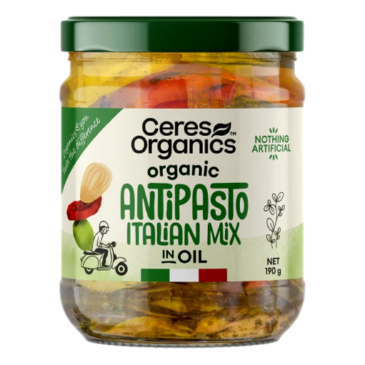 Ceres - Organic Italian Antipasto Mix in Oil 190gm