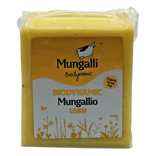 Mungalli Creek Dairy - Organic BD Mungallio Cheese Cumin 200gm (not postable)
