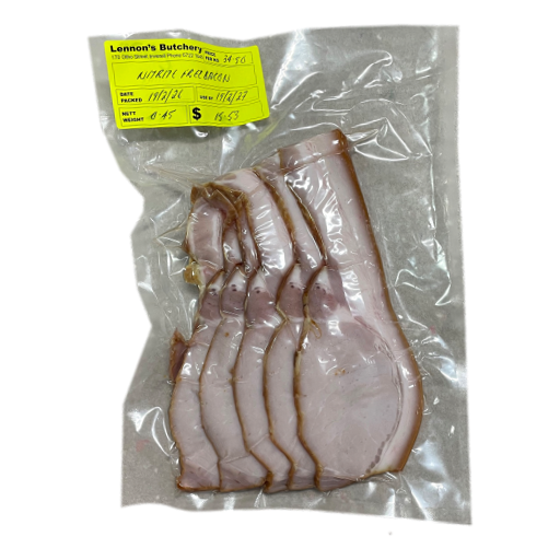 Lennons Butchery - Nitrite Free Bacon ~500gm/pkt (not postable)