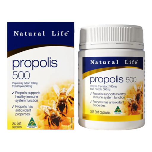 Natural Life - Propolis 500mg Capsules 60