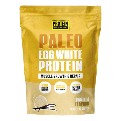 Protein Supplies - Paleo Egg White Protein Vanilla 400gm