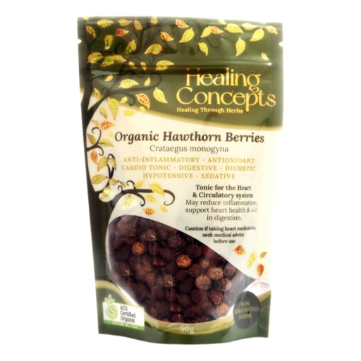 Healing Concepts - Organic Hawthorn Berries 50gm