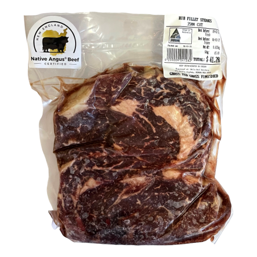 Native Angus Beef - Rib Fillet Steak 35mm per kg (not postable)