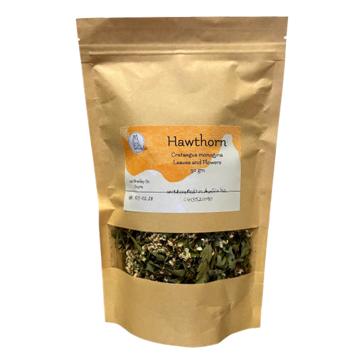 Black Bear Herbals - Wildcrafted Hawthorne Leaves & Flowers 50gm