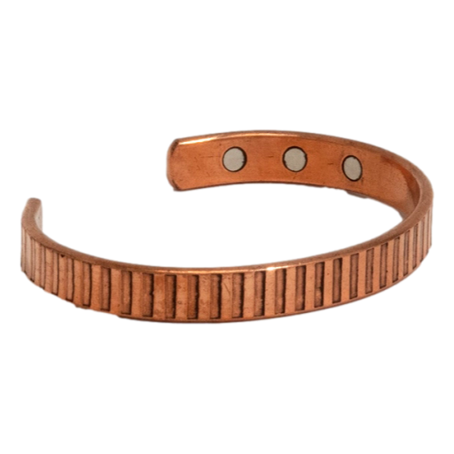Ayurveda Specialist - Copper health clamp bracelet Lines with 6 magnets