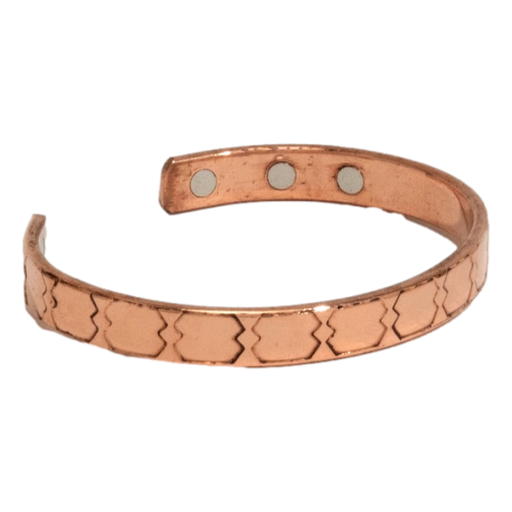 Ayurveda Specialist - Copper Health Clamp Bracelet Pillar with 6 magnets