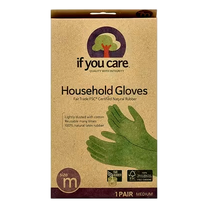 If You Care - Natural Rubber Household Gloves medium