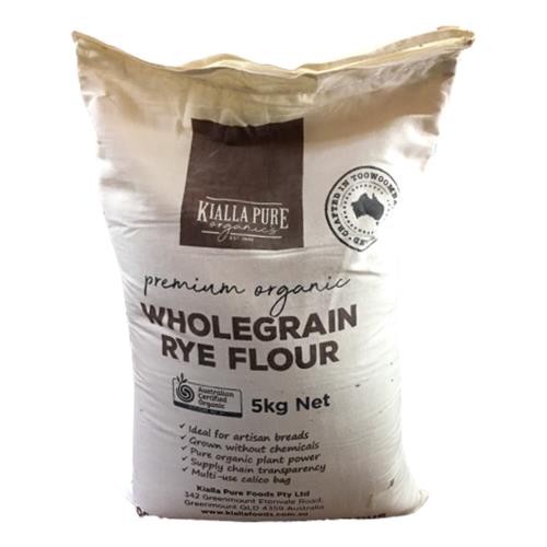 Kialla - Organic Wholegrain Rye Flour 5kg