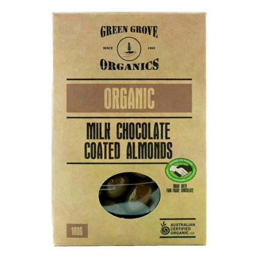 Green Grove - Milk Chocolate Almonds 180gm
