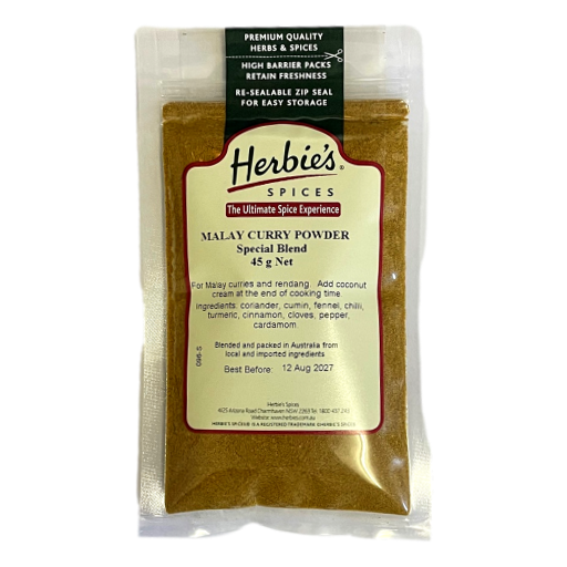 Herbies Spices – Curry Powder Malay 45gm