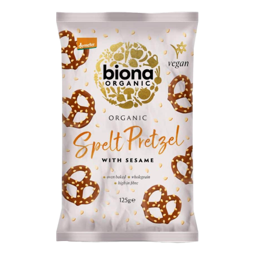 Biona - Organic Spelt Sesame Pretzels Snack 125g