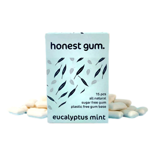Honest Gum - Chewing Gum Eucalyptus Mint 15pc