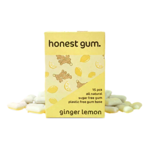 Honest Gum - Chewing Gum Ginger Lemon 15pc