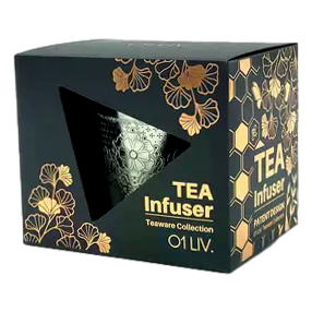 01living – Tea Infuser Loose Leaf Strainer Silver Where The Heart Resides ea